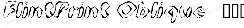 FlintPrint Oblique字体转换